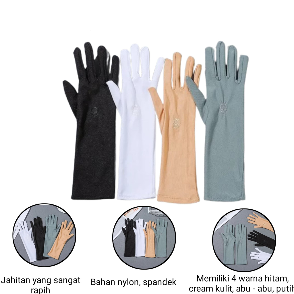 Manset Tangan Wanita Muslimah / Manset Tangan 5 Jari / Manset allawi