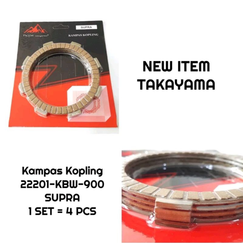 Kampas kopling supra press / kain klos grand 4 pcs takayama 22201KBW900