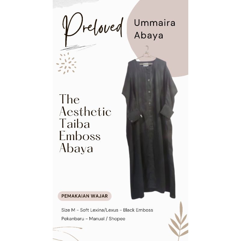 Preloved Taiba Abaya Ummaira Abaya
