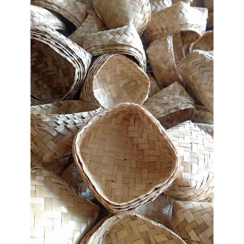 Besek Jumbo 30X30X15 Besek Walet Bakul Bambu Besek Kepang