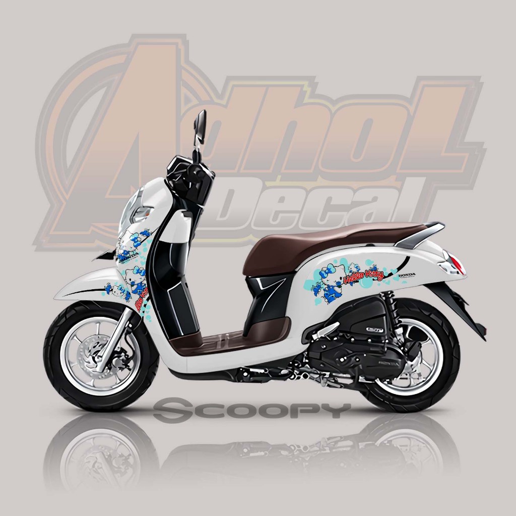 STICKER STRIPING VARIASI SCOOPY | STRIPING HONDA SCOOPY 2017 2018 2019 2020 SIMPLE MOTIF 034