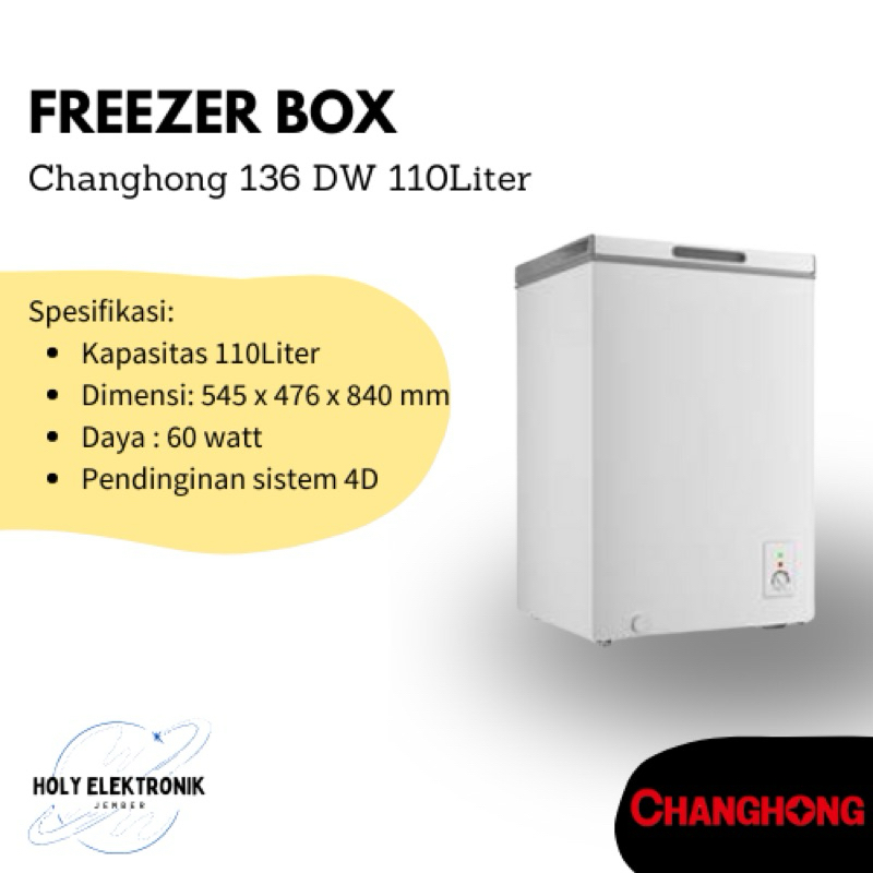 Freezer Box Changhong FCF 136 DW 110Liter