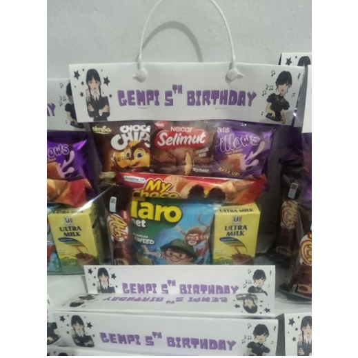 

Paket Snack Ulang Tahun/Donasi/Gathering/parcel/bingkisan ulang tahundll (TEMA KARAKTER SUKA SUKA)