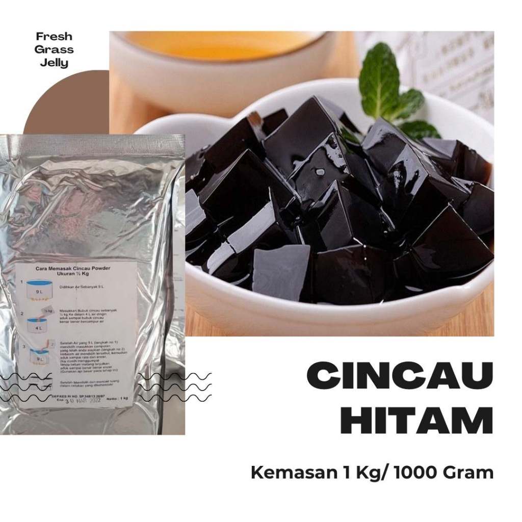 

Jelly Cincau Hitam Kemasan Segel Alumunium Foil di Malang Kemasan 1Kg