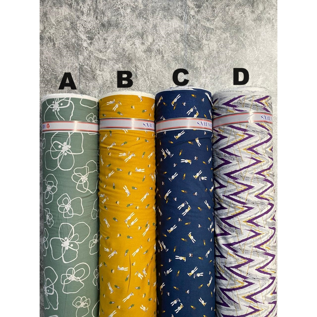 kain katun rayon viscose motif karakter lucu motif anak terbaru best seller