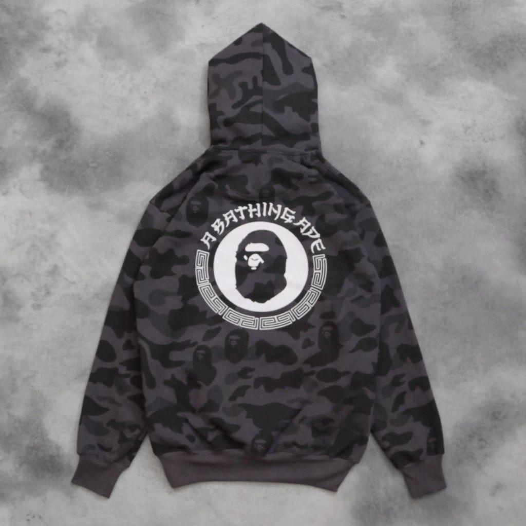 Jaket Sweater Hoodie Aape Abathing Premium Camo Loreng