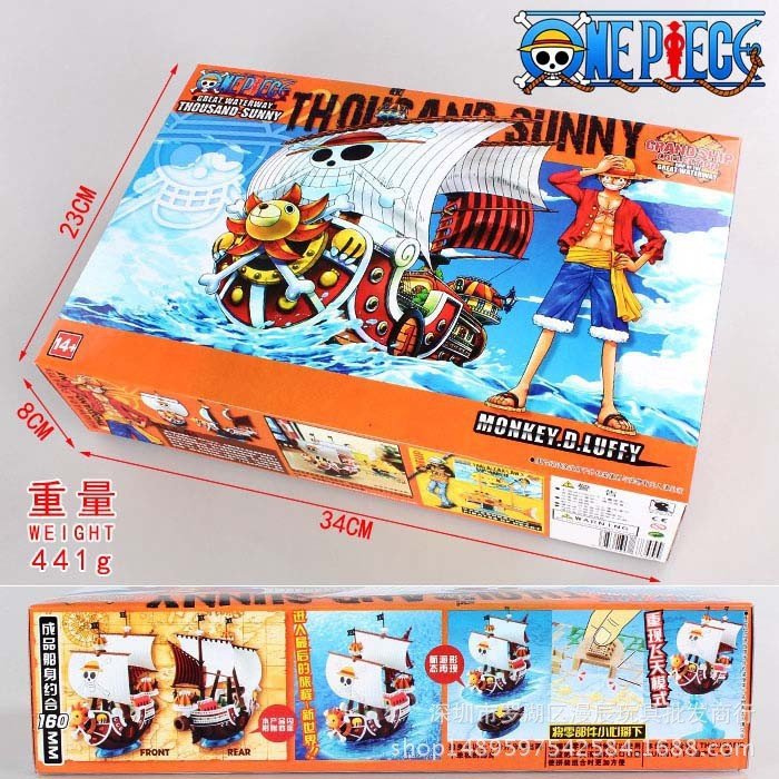Kapal One Piece Thousand Sunny Model Kit Grand Ship New Kapal Thousand Sunny Hadiah Valentine