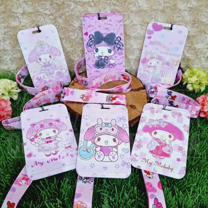 

ID Card Holder My Melody Tali Lanyard Card Holder Sanrio Name Tag My Melody Pink Tali Pengait