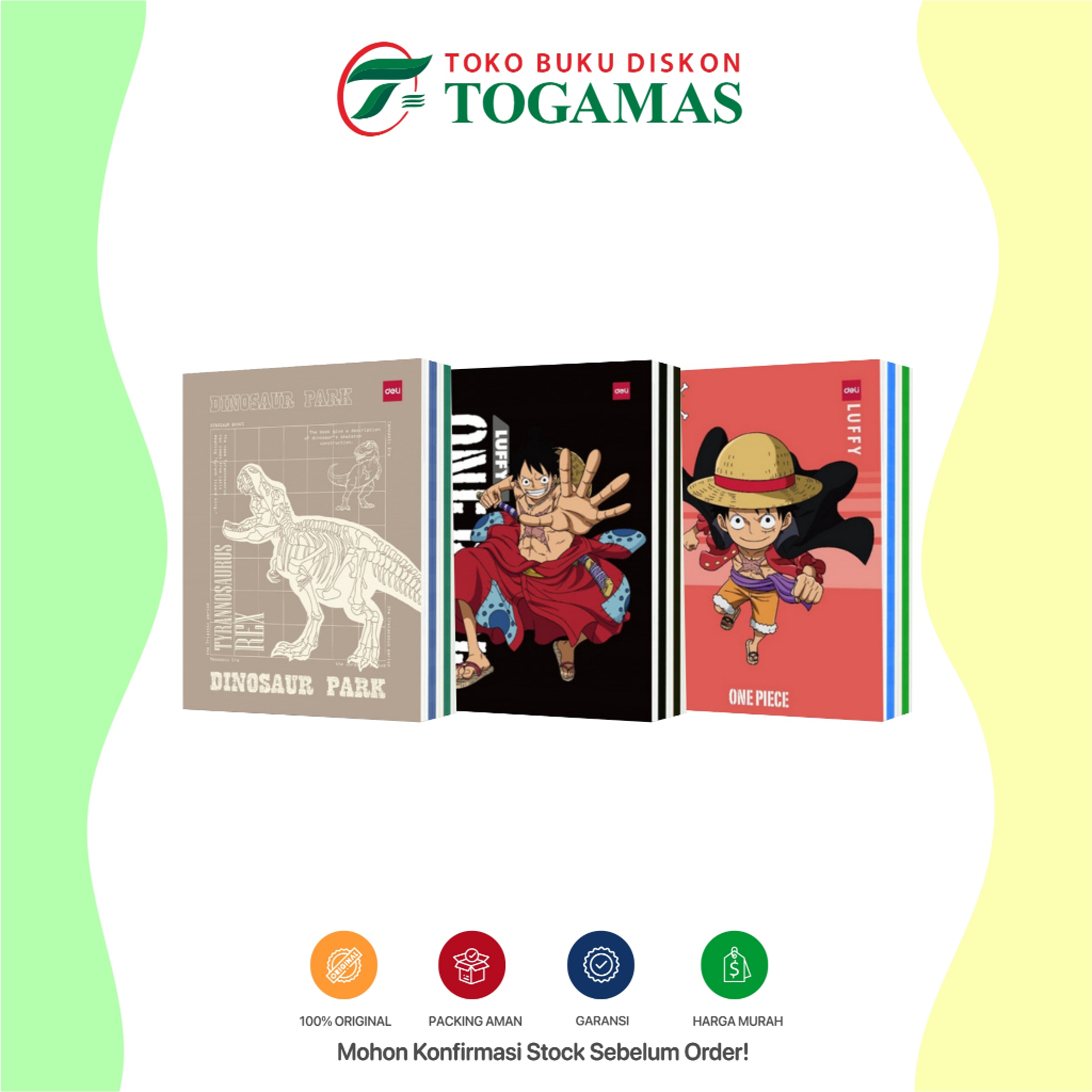 

Buku Tulis Sekolah Merk Deli Isi 38 // 58 - Motif Bisa di tanyakan