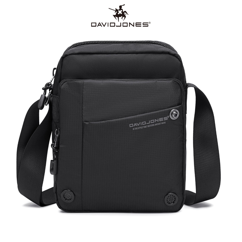 David jones Paris Men crossbody bag pu leather