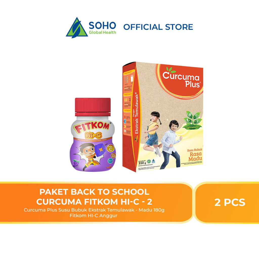 

Paket Back To School Curcuma Fitkom Hi-C - 2