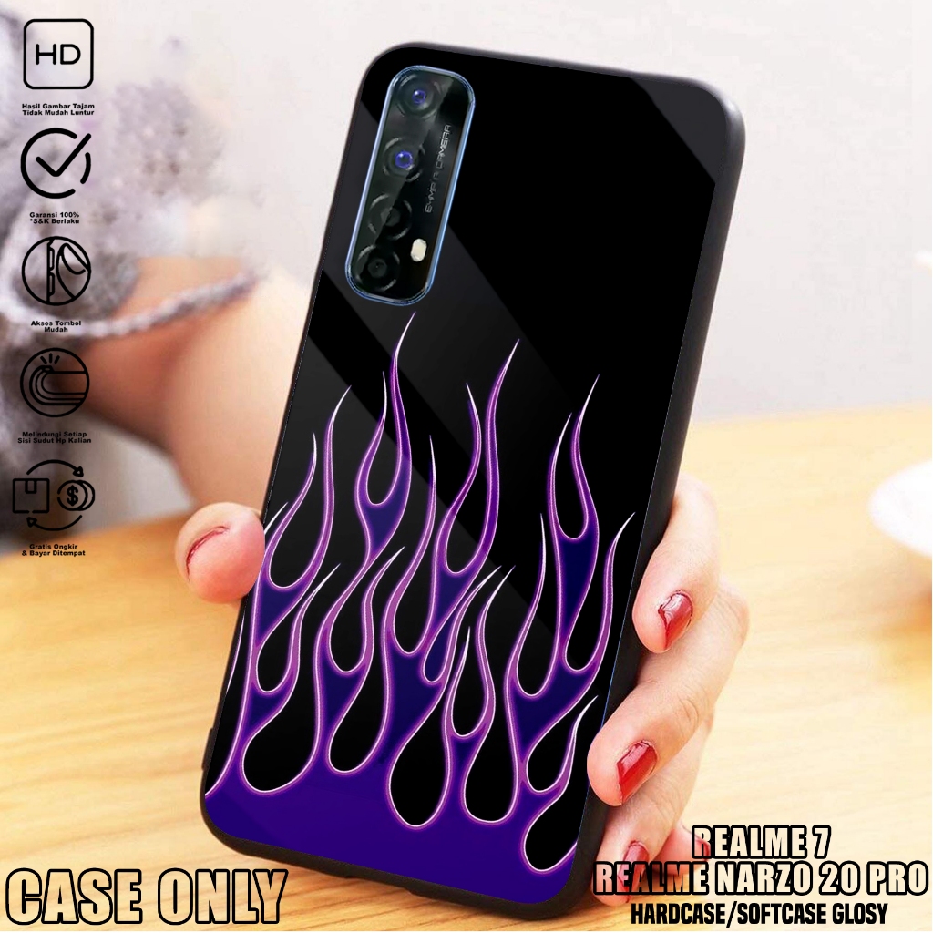 Case REALME 7- Casing REALME 7 [ FIRE ] Silikon REALME 7  - Kesing Hp - Casing Hp  - Case Hp - Case 