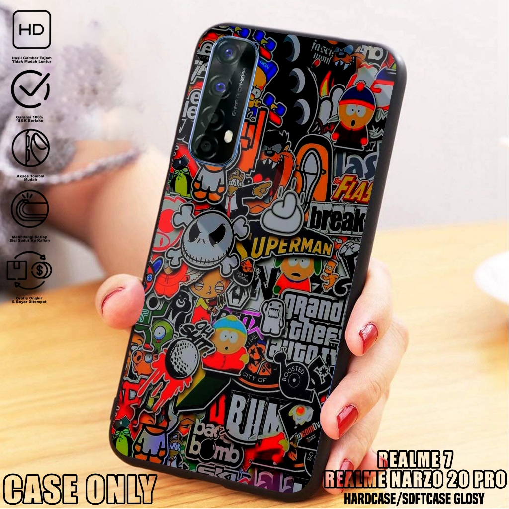 Case REALME 7- Casing REALME 7 [ GRVTY ] Silikon REALME 7  - Kesing Hp - Casing Hp  - Case Hp - Case