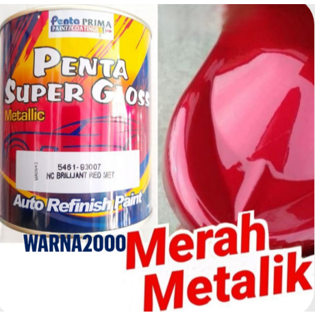 CAT PENTA SUPER GLOSS METALLIC 93007 BRILLIANT RED MET ( 200g )