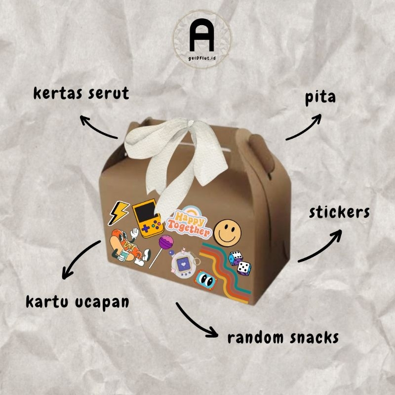 

Mini Gift Box Hampers Snack Premium Murah