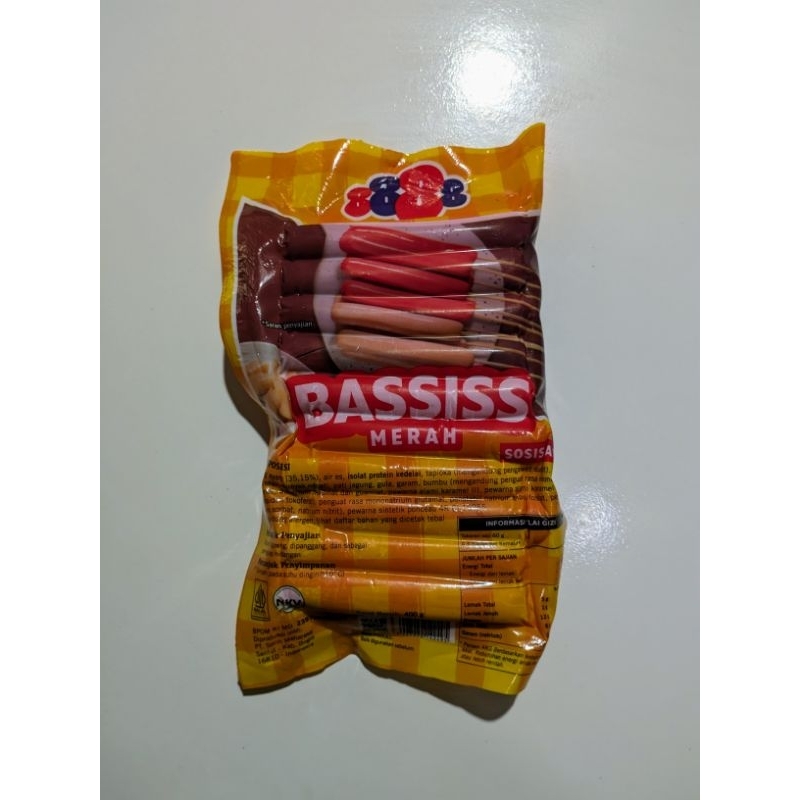 

SOSIS BASSIS MERAH 888 BERAT 400GRAM