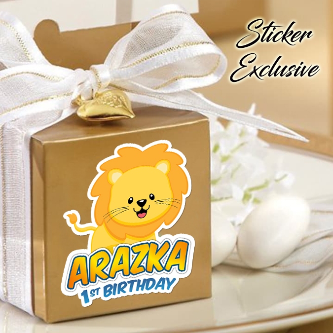 

50 STIKER / STICKER ANIMALS 2-21 UTK BAG / BENTO / SOUVENIR ULTAH ULANG TAHUN