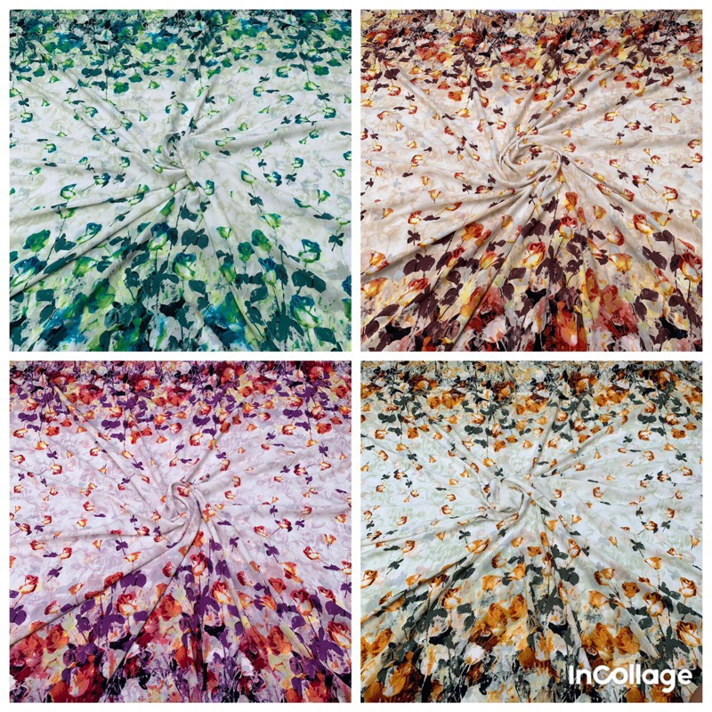 kain fujieete sotf - kain sifon sutra - kain sifon tebal motif