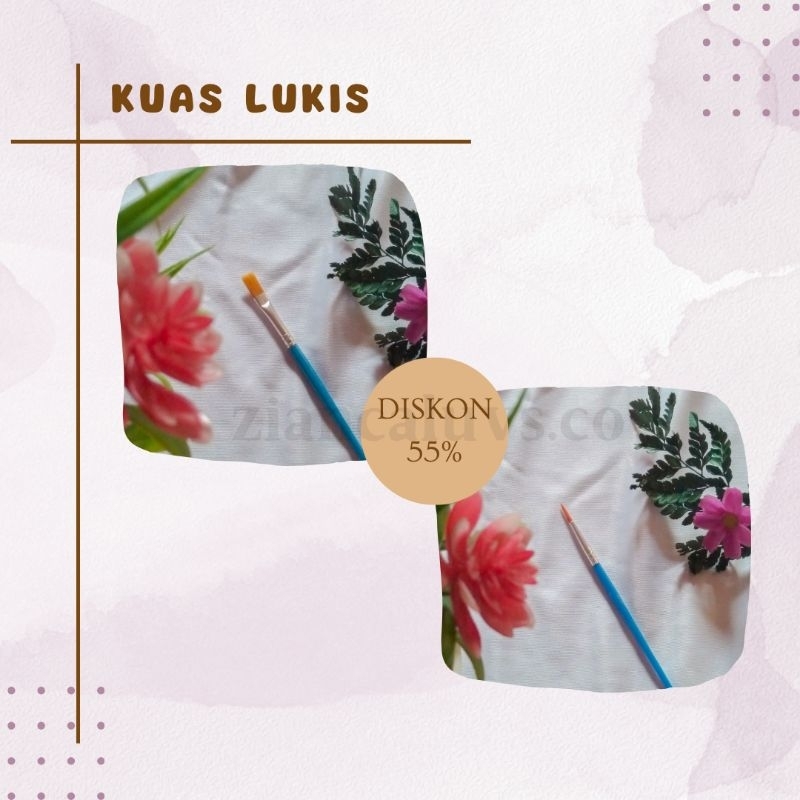 

[READY STOCK] Kuas Lukis (Kuas Flat dan Kuas Round)