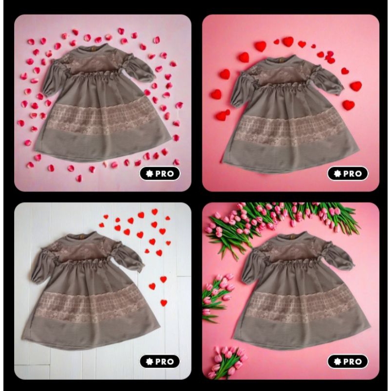 Aurauwais - zulfana set dress gamis anak perempuan