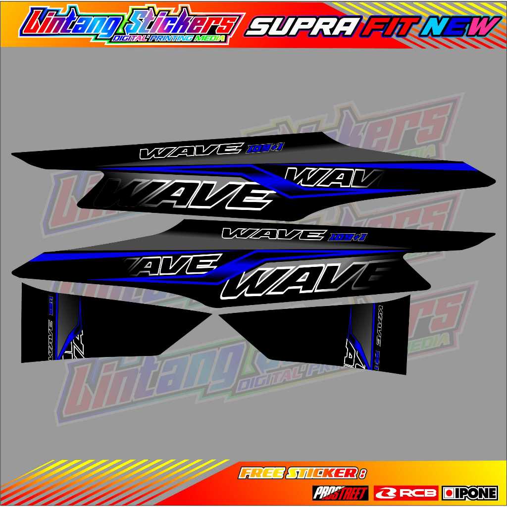 STRIPING VARIASI HONDA SUPRA FIT NEW / STICKER LIST VARIASI MOTOR SUPRA FIT NEW