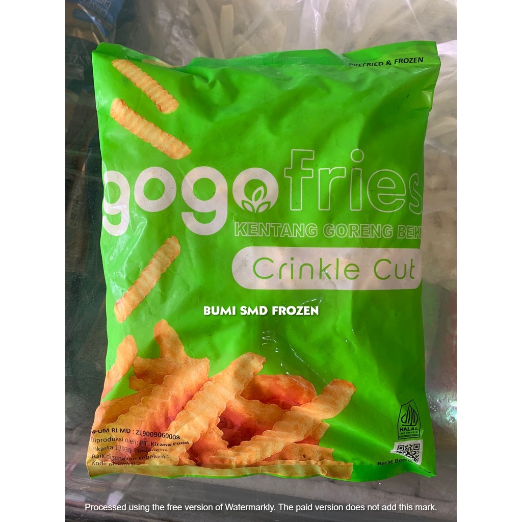 

Kentang GOGO CRINKLE CUT [hijau] 1 KG