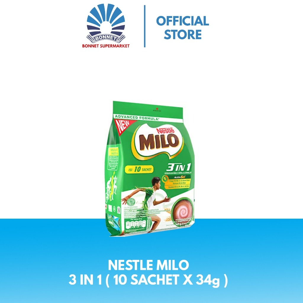 

Nestle Milo 3in1 Active Go 340g (10 Sachet x 34g ) 8992696520363