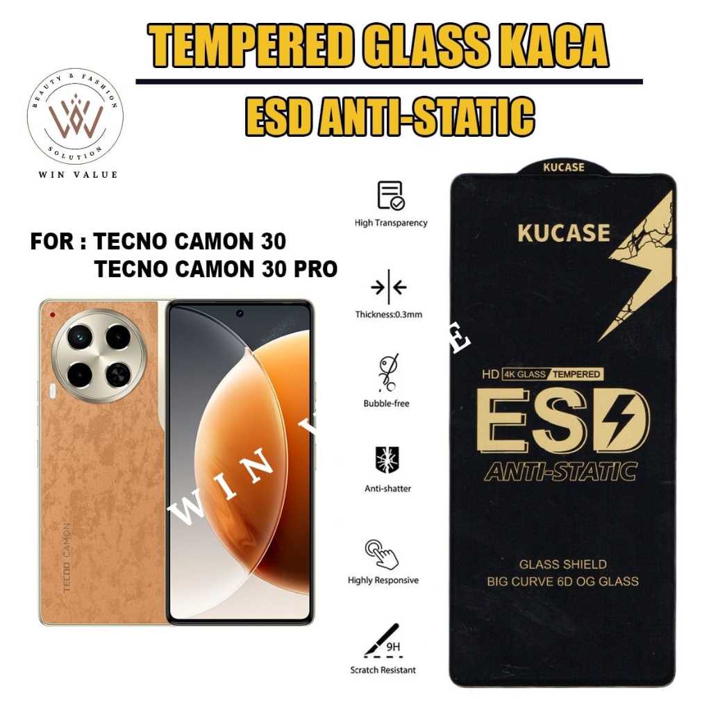 Tecno Pova 6 Tecno Pova 6 Pro Tecno Camon 30 Tecno Camon 30 Pro Tempered glass Full layer Anti Stati