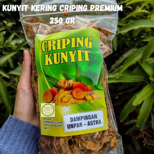 

Criping Kunyit Kering Turmeric Rajang Premium