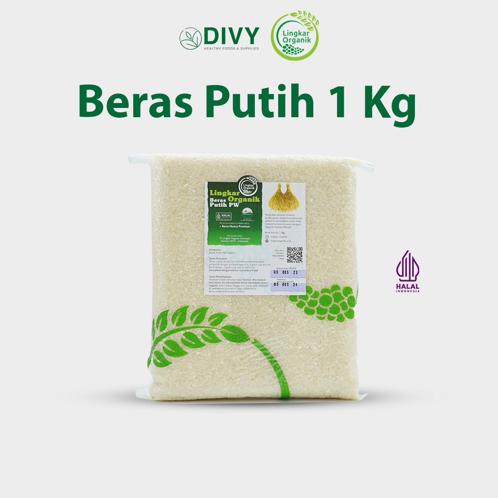 

Beras Putih lingkar organik 1Kg