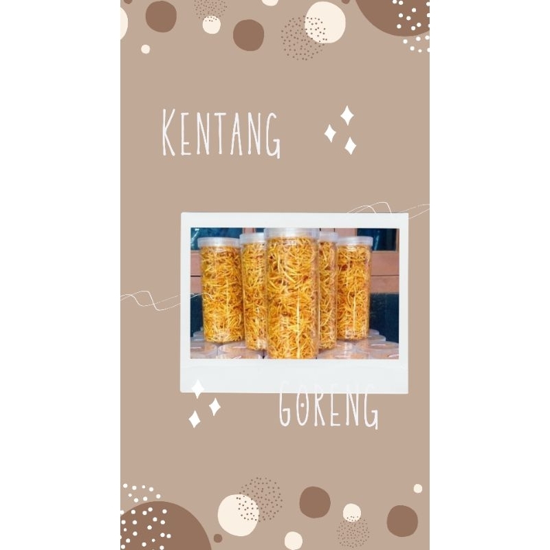 

Kentang goreng pedas manis kentang Mustofa kemasan toples