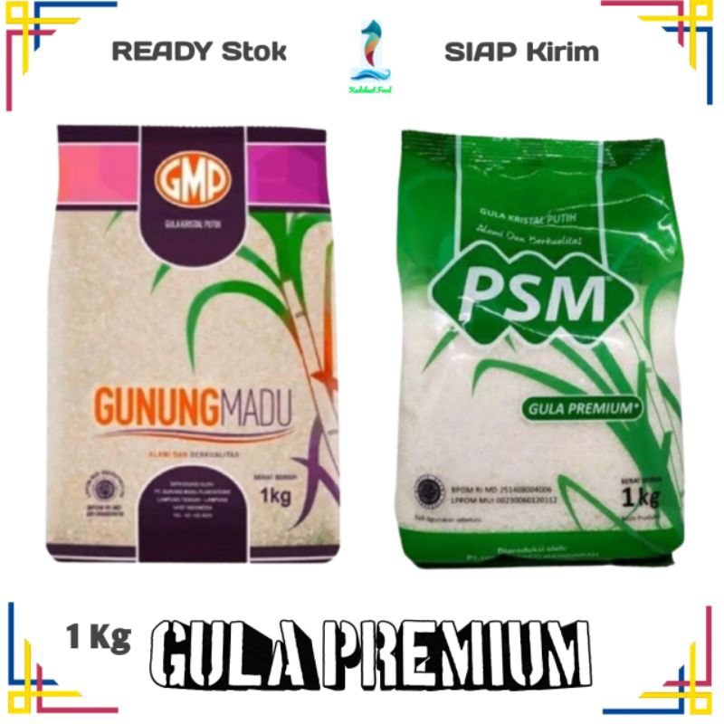 

Gula Pasir Premium; merk PSM & GMP; kemasan 1 Kg