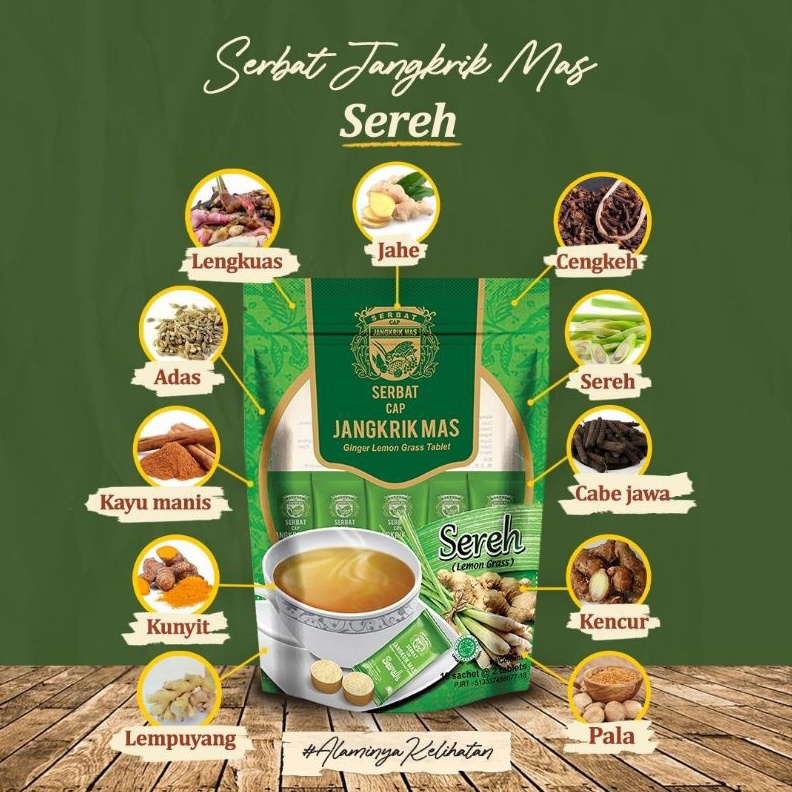 

DISCOUNT SERBAT JANGKRIK MAS SEREH MINUMAN HERBAL TRADISIONAL
