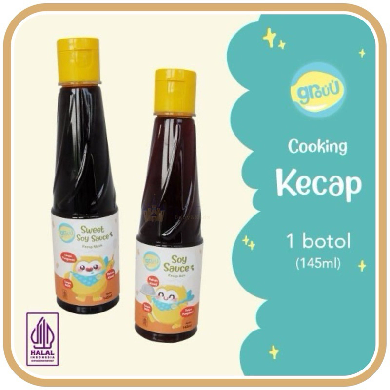 

Grouu - Cooking Sauces - Soy Sauce, Kecap MPASI Organik, Bumbu MPASI - NO MSG