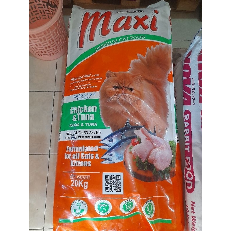 MAKANAN KUCING | MAXI 1 KARUNG 20KG
