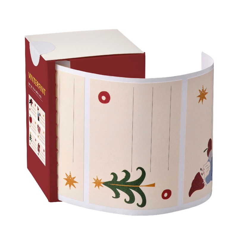 

MURRRMERRR Vinterfint stiker pola sinterklas putih pudar 5 pc stiker ucapan kartu ucapan