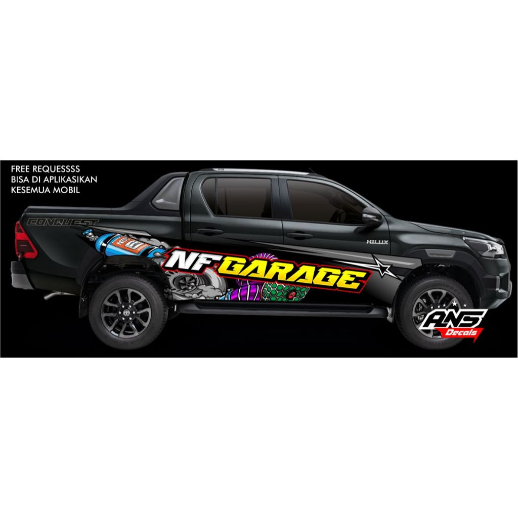 STIKER DECAL MOBIL HILUX STIKER DECAL MOBIL TRITON STIKER MOBIL RANGER MAZDA INOVA PAJERO