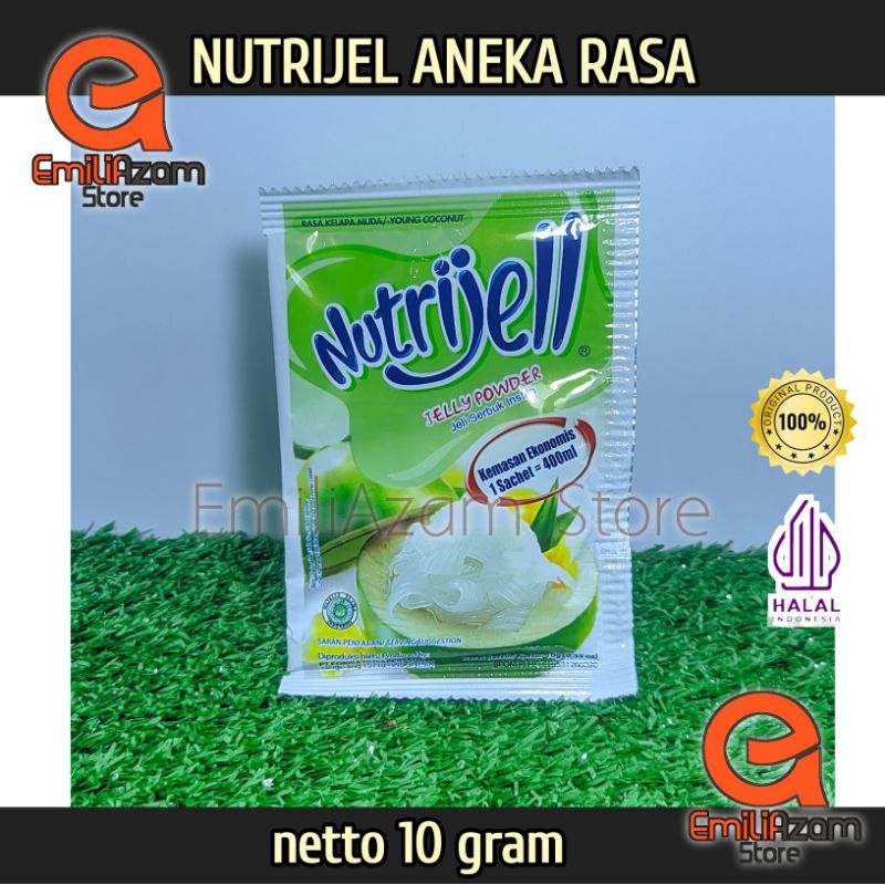 

Nutrijel Kelapa Muda ekonomis 10g / jual ECER 1 sachet Murah