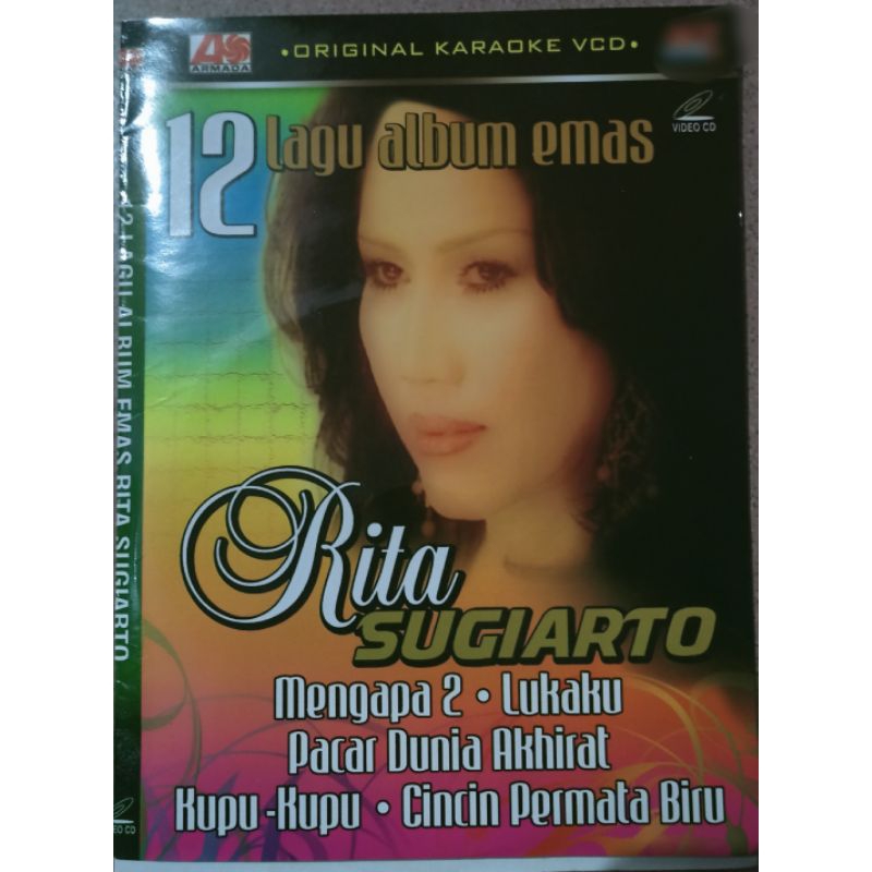 VCD original 12 lagu album emas Rita Sugiarto