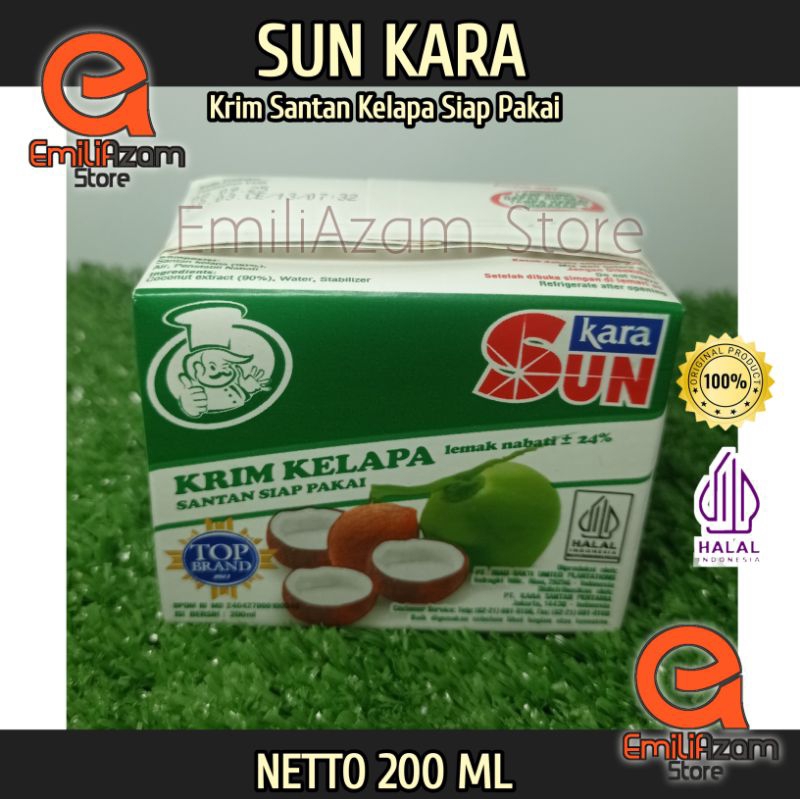 

Sun Kara 200ml / krim kelapa santan siap pakai / kara kotak