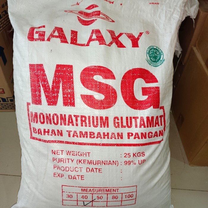 

Msg / Micin / penyedap makanan Galaxy kemasan repack 1 kg