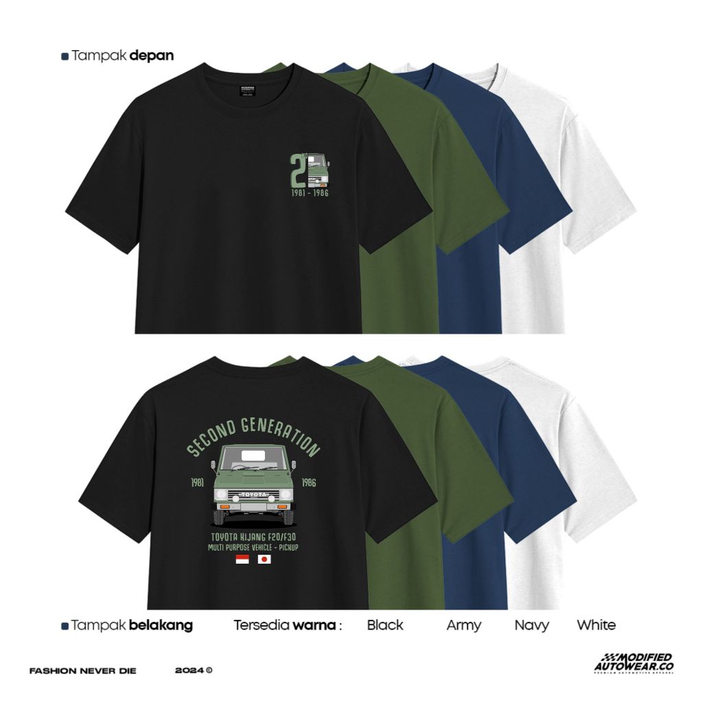 kaos toyota kijang kotak modified autowear kaos mobil kijang tshirt 2ND GENERATION KIJANG KOTAK