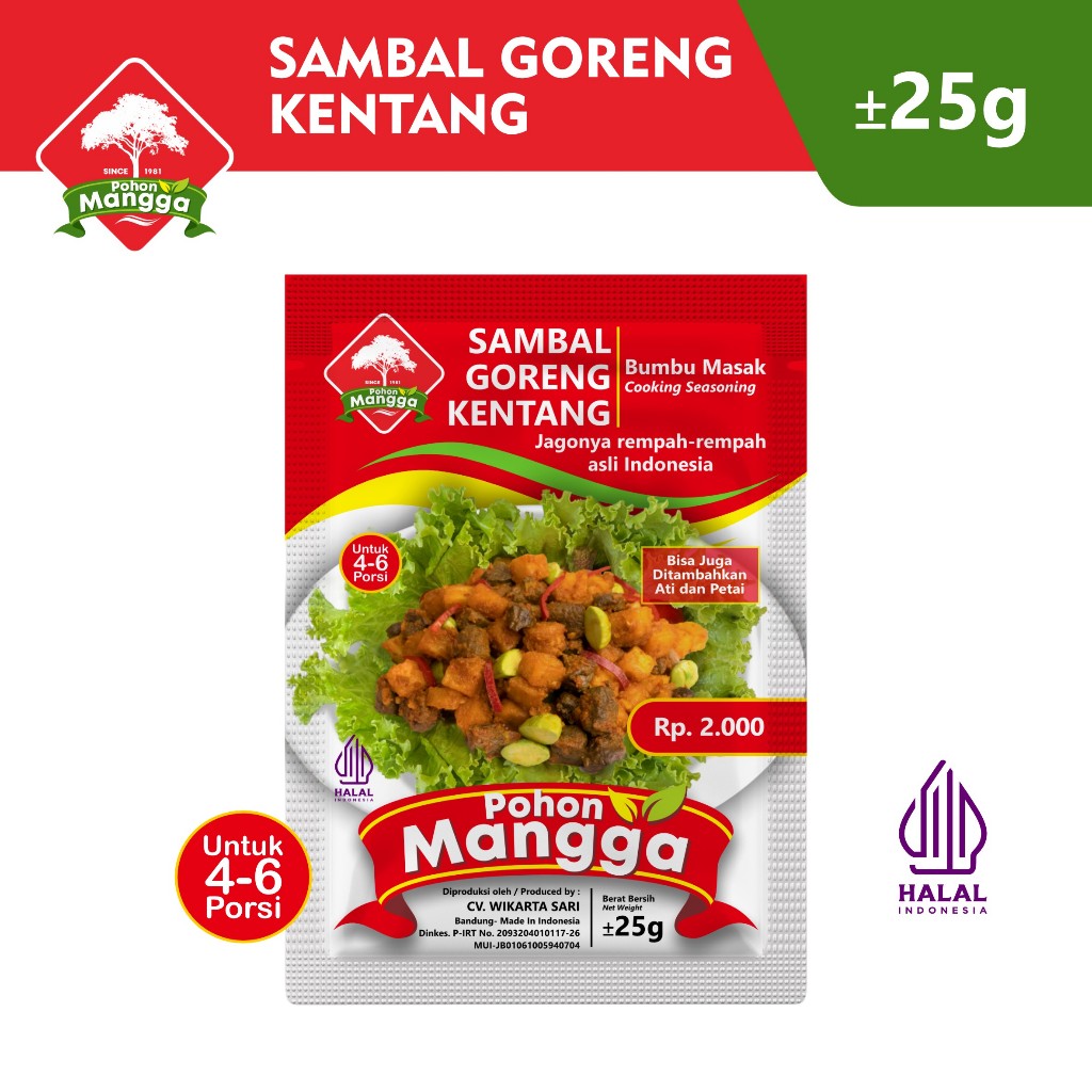 

Bumbu Masak Sambal Goreng Kentang - Cap Pohon Mangga