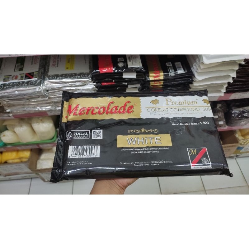 

MERCOLADE WHITE COMP 1KG/COKLAT BATANG PUTIH 1KG