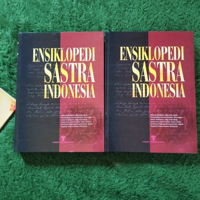 ORIGINAL BUKU ENSIKLOPEDI ENSIKLOPEDIA SASTRA INDONESIA JILID 1 2 HARD COVER