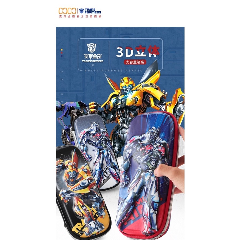 

Tempat Pensil Kotak Pensil Tepak Pensil Anak Lakilaki Robot Transformers Smiggle 3D Hardcase u YE4