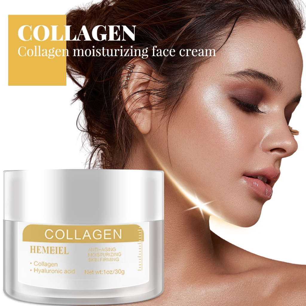 BPOM | Collagen Day Night Cream Moisturizing Brightening Skin Krim Kolagen Pelembab Pemutih Wajah