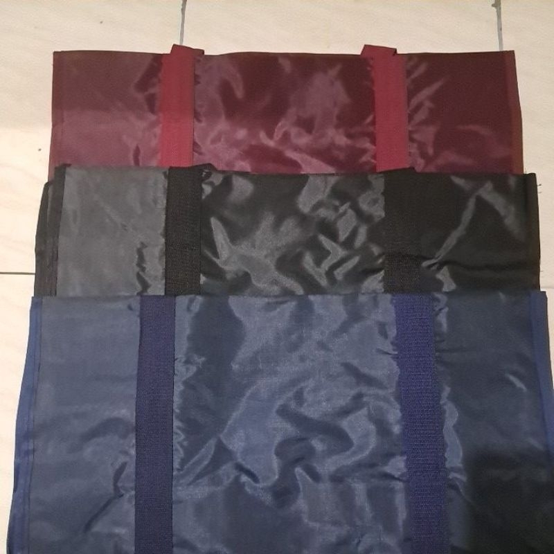 RB Tas Terpal Polos Besar L (55x59) Laundry Bag Totebag Jinjing Serbaguna