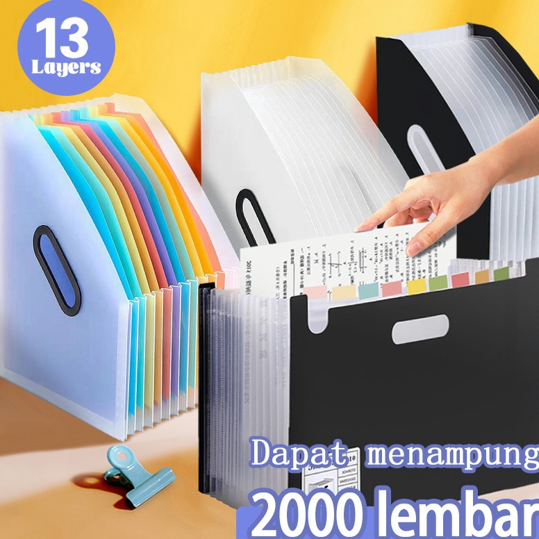 

Standing file A4 File folder document bag Tas dokumen file 13 sekat h P6U3