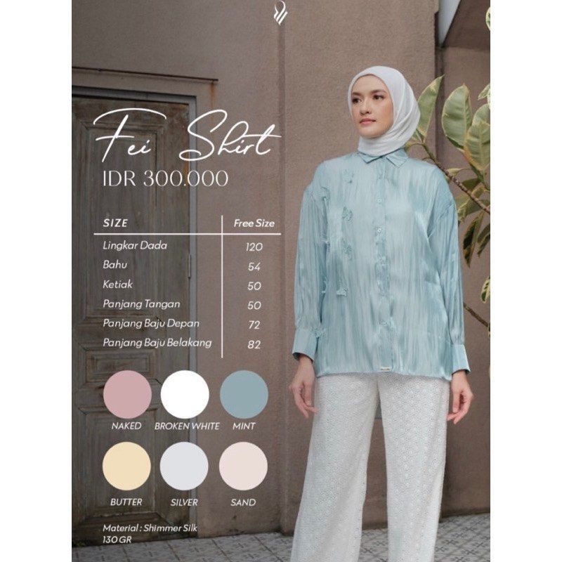 PRELOVED FEI SHIRT MINT by Muda Official